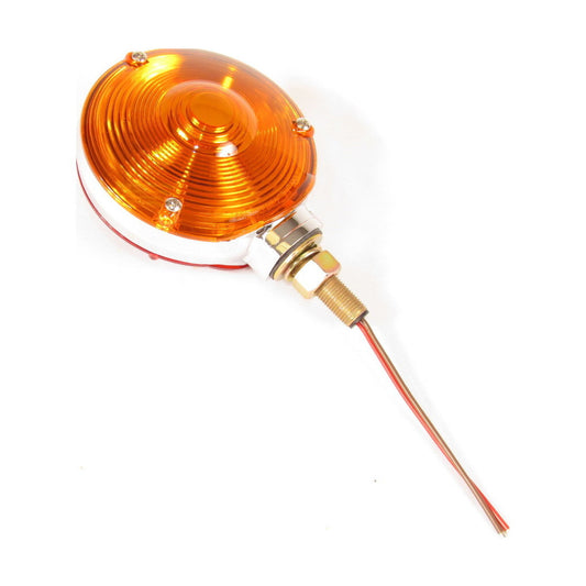 Fortpro Round Pedestal Incandescent Light with Red/Amber Lens