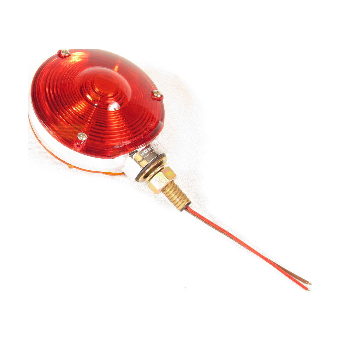 Fortpro Round Pedestal Incandescent Light with Red/Amber Lens