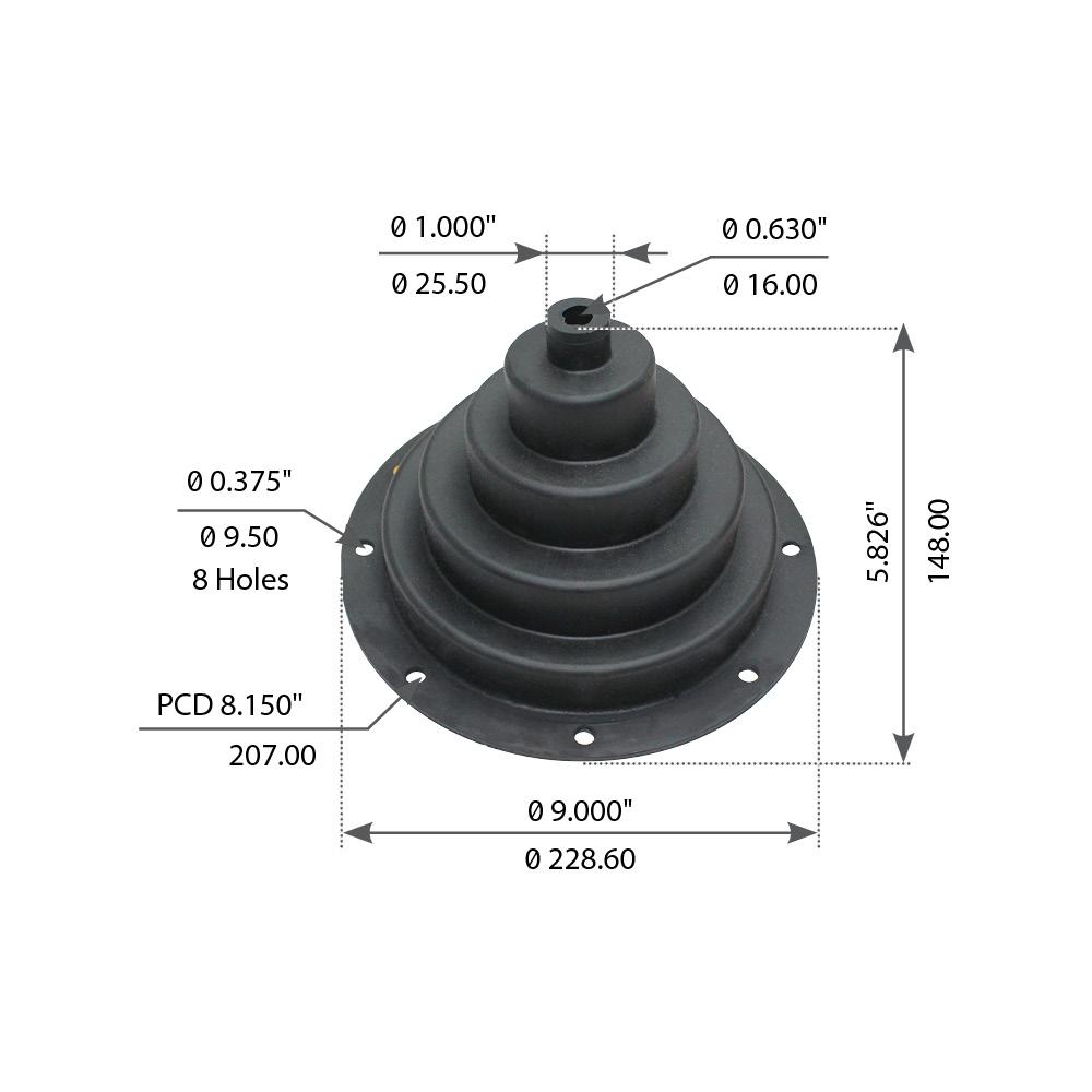 Shift Lever Boot For Freightliner Multiple Application - Replaces 68D885